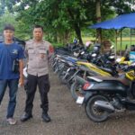 Polsek Rangkasbitung Patroli Cek Parkir Kolam Renang BIM: Imbau Waspada Curi Motor