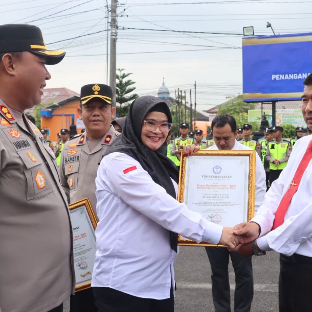Respon Cepat Tangani Kasus Perempuan dan Anak, Polres Blora Raih Penghargaan dari TRCPPA