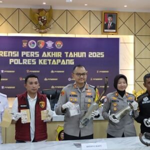 Tahun 2025 Polres Ketapang Ungkap 714 Kasus, Narkoba Masih Jadi Ancaman Serius