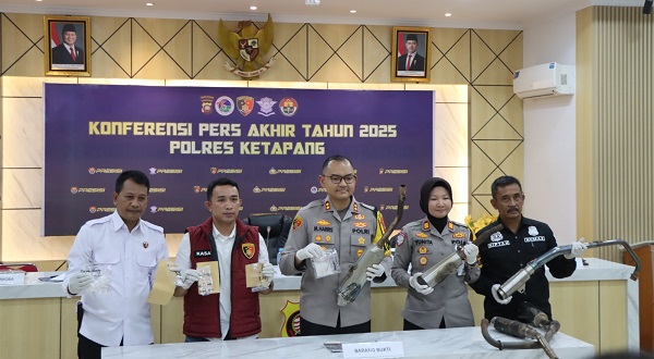 Tahun 2025 Polres Ketapang Ungkap 714 Kasus