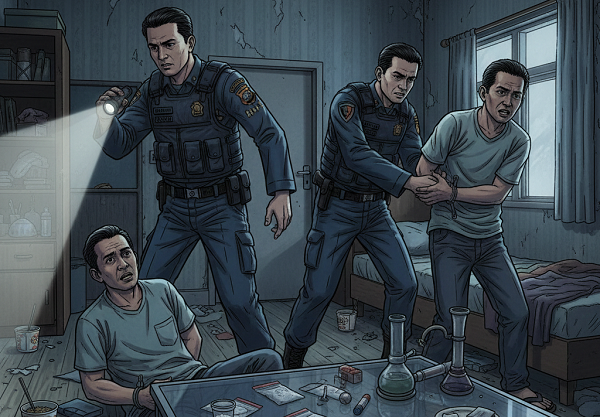 Tim Opsnal Satserse Narkoba Polres Ketapang Amankan Tiga Pria Terduga Pengguna Sabu