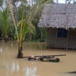 Banjir Kampung Sabang Desa Sidamukti Pandeglang selama tiga hari