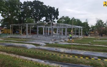 Pembangunan huntara Aceh Tamiang oleh Kementerian PU