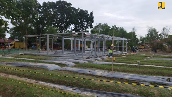 Pembangunan huntara Aceh Tamiang oleh Kementerian PU