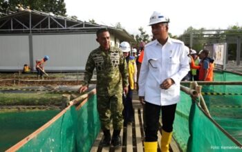 Menteri PU meninjau pembangunan huntara Aceh Tamiang