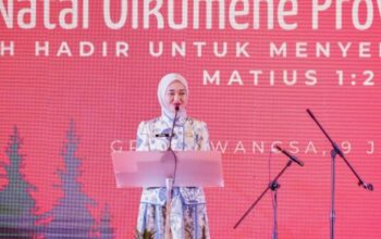 Wagub Jihan menghadiri Perayaan Natal Oikumene Lampung 2025