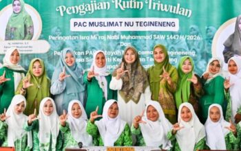 Pengajian Akbar Muslimat NU Pesawaran di Masjid Al-Hidayah Tegineneng
