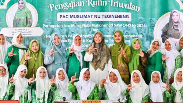 Pengajian Akbar Muslimat NU Pesawaran di Masjid Al-Hidayah Tegineneng