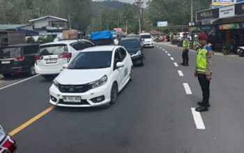 Puncak arus balik Nataru 2026 di Sumatera Utara dipantau Ditlantas Polda Sumut