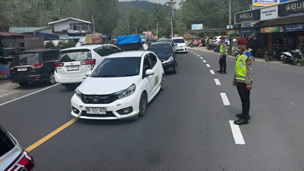 Puncak arus balik Nataru 2026 di Sumatera Utara dipantau Ditlantas Polda Sumut