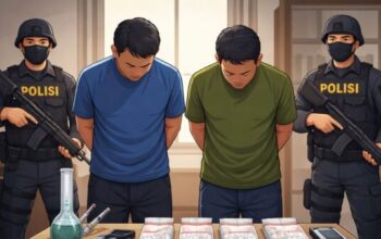 Polisi mengamankan dua pria pelaku sabu di Delta Pawan Ketapang