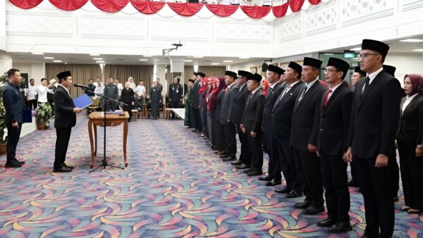 Sekdaprov Lampung melantik 31 pejabat administrator dan pengawas