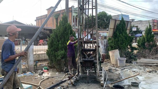 Pembangunan sumur bor air bersih di Aceh pascabanjir bandang