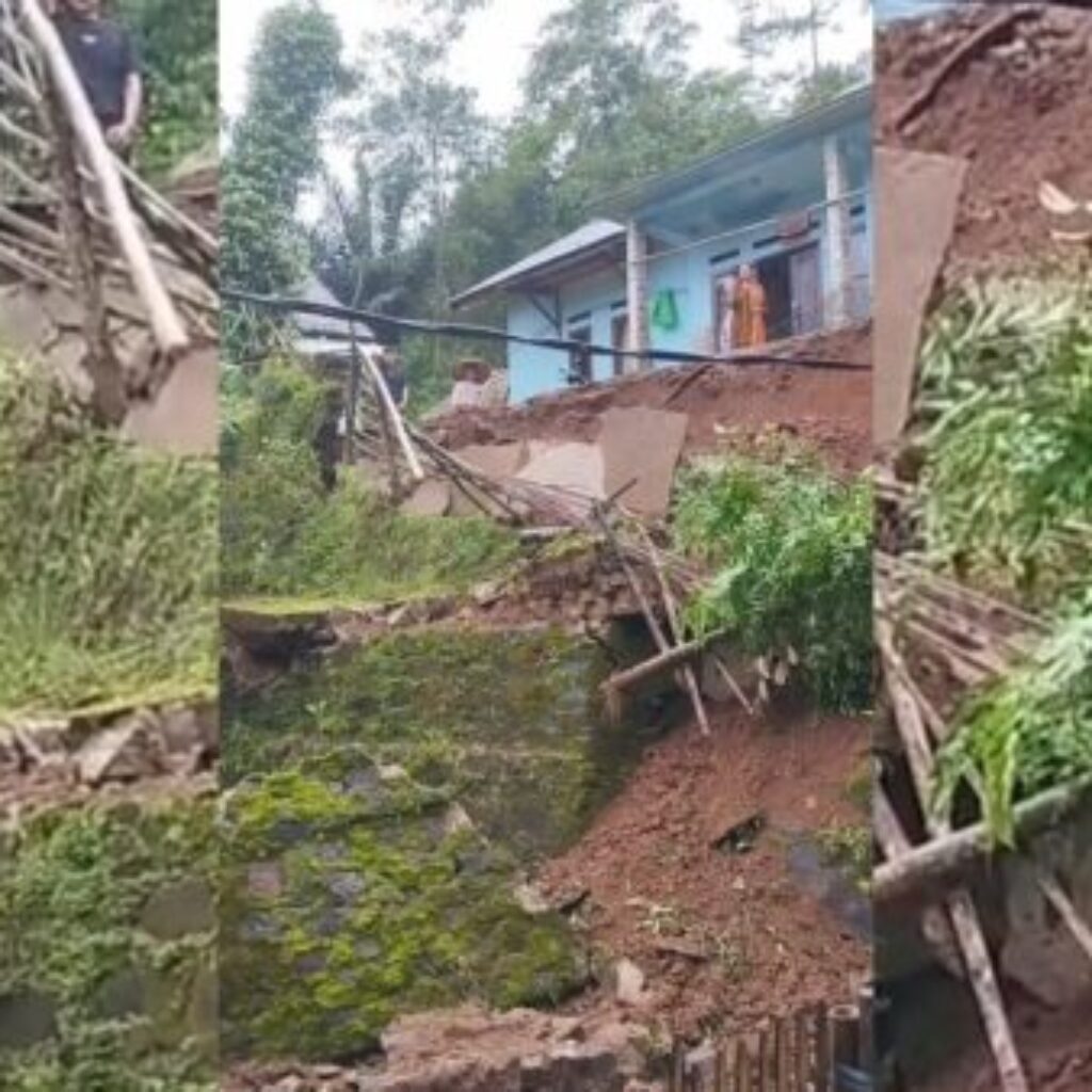 Video Detik-Detik Longsor Lebak, Tebing 100 Meter Ambrol dan Warga Panik