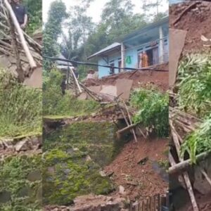 Video Detik-Detik Longsor Lebak, Tebing 100 Meter Ambrol dan Warga Panik