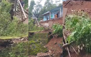 Video detik-detik longsor Lebak di Kampung Cibenyer Tengah Bojongmanik