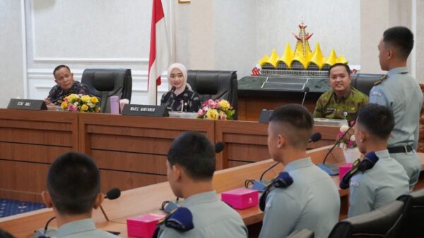 Wagub Lampung Jihan Nurlela menerima audiensi siswa Krida Nusantara