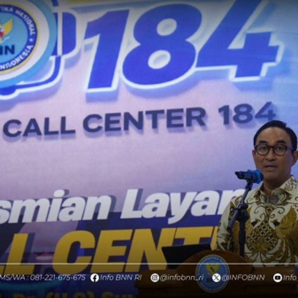 BNN RI Luncurkan Call Center 184, Perkuat Akses Pengaduan dan Informasi Narkotika 24 Jam