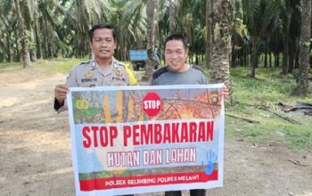 Bhabinkamtibmas Polsek Belimbing Sosialisasikan Stop Karhutla kepada Warga Desa Batu Buil