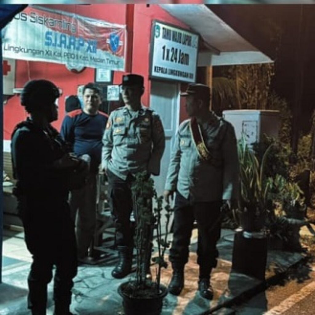 Patroli Hingga Dini Hari, Brimob Polda Sumut Sisir Titik Rawan Kamtibmas di Medan Timur