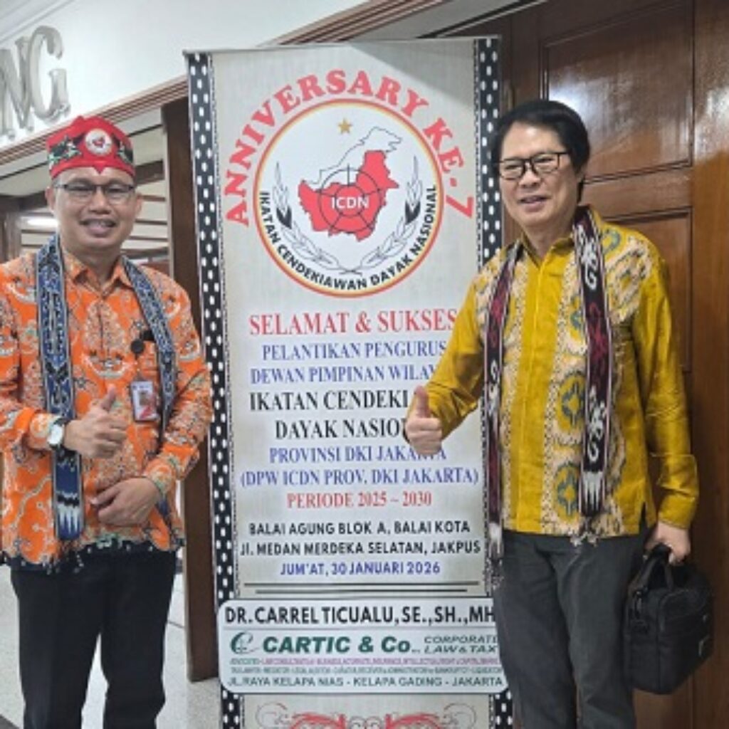 DPW ICDN DKI Jakarta Periode 2025–2030 Resmi Dikukuhkan, Carrel Ticualu Jadi Dewan Pembina