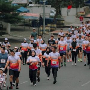 Gubernur Lampung Rahmat Mirzani Djausal Lepas Bank Lampung RUN 2026 di Tugu Adipura