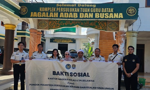 Imigrasi Belawan Gelar Bakti Sosial di Simalungun