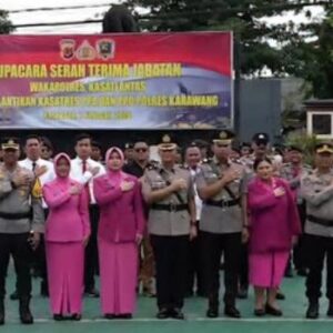 Kapolres Karawang Pimpin Sertijab Wakapolres dan Kasatlantas, Tekankan Penguatan Pelayanan Publik