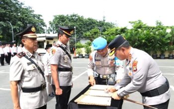 Kapolres Metro Bekasi Kota Pimpin Sertijab Sejumlah Pejabat, Tegaskan Penyegaran Organisasi