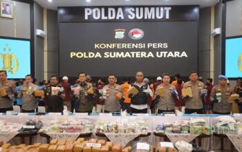 Kepolisian Daerah Sumatera Utara Ungkap 923 Kasus Narkotika