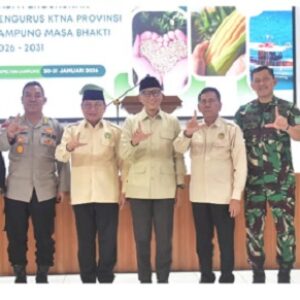 Ketua Komisi II DPRD Lampung Hadiri Pengukuhan KTNA 2026–2031 di Bapeltan Lampung