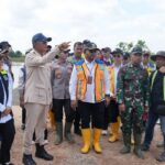 Menteri PU Dody Tinjau Jembatan Way Bungur Lampung Timur