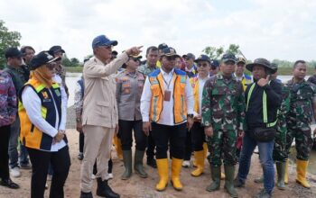 Menteri PU Dody Tinjau Jembatan Way Bungur Lampung Timur