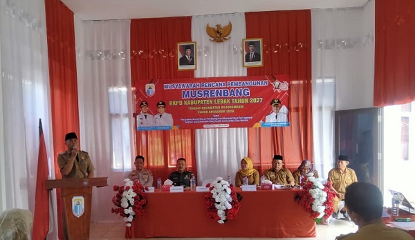 Musrenbang RKPD 2027 Digelar di Kecamatan Bojongmanik