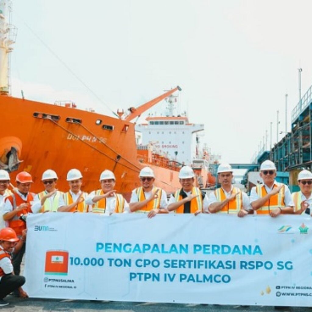 PTPN IV PalmCo Raup Premium USD 10,5 Juta dari Penjualan CPO dan PKO Bersertifikasi RSPO