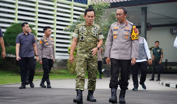 Pangdam II/Sriwijaya Terima Audiensi Kapolda Sumsel