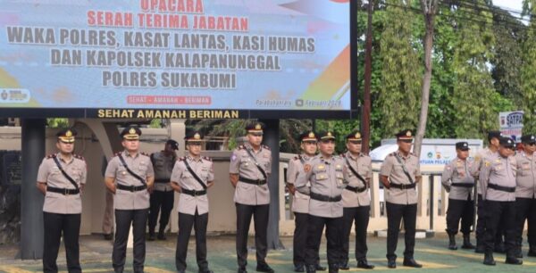 Polres Sukabumi Gelar Sertijab, Wakapolres dan Sejumlah Pejabat Utama Resmi Berganti