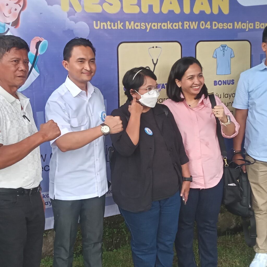 Polsek Maja Hadiri Baksos Pemeriksaan Kesehatan Gratis untuk Warga Desa Majabaru