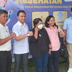 Polsek Maja Hadiri Baksos Pemeriksaan Kesehatan Gratis untuk Warga Desa Majabaru