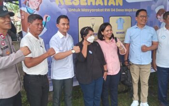 Polsek Maja Hadiri Baksos Pemeriksaan Kesehatan Gratis untuk Warga Desa Majabaru