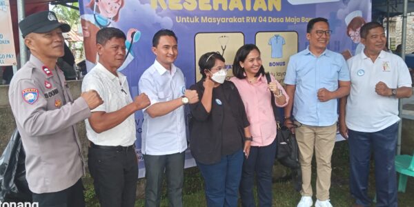 Polsek Maja Hadiri Baksos Pemeriksaan Kesehatan Gratis untuk Warga Desa Majabaru