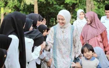 Safari Ramadan, Wagub Lampung Jihan Nurlela Buka Puasa Bersama 150 Anak Yatim di Lampung Selatan
