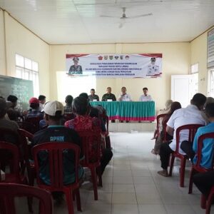 TMMD Kodim 0421/Lamsel Gelar Sosialisasi Wasbang di Pesawaran, Perkuat Peran Linmas Jaga Stabilitas Desa