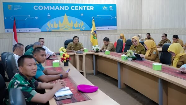 apat koordinasi pengendalian inflasi daerah Provinsi Lampung di Command Center Diskominfotik
