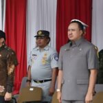 Ketua Komisi I DPRD Provinsi Lampung, Garinca Reza Pahlevi, S.I.Kom., M.M., menghadiri Upacara Gelar Operasi Penegakan Ketertiban (Gaktib) dan Yustisi Polisi Militer TNI Tahun Anggaran 2026