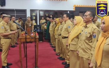 Pemerintah Kota Mеtrо mеnggеlаr pelantikan puluhan pejabat eselon II