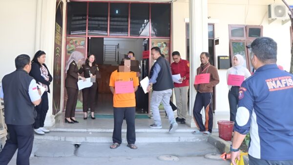 Polres Tanah Karo menggelar rekonstruksi kasus pembunuhan Desa Batukarang