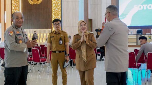 Inspektur Provinsi Lampung Bayana saat sosialisasi Zona Integritas di Aula GSG Presisi Polda Lampung