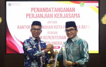 BPN Palangka Raya dan Kemenag Perkuat Sinergi Percepat Sertifikasi