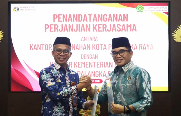 BPN Palangka Raya dan Kemenag Perkuat Sinergi Percepat Sertifikasi